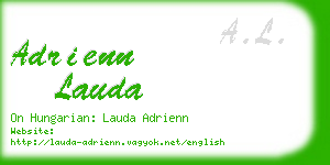 adrienn lauda business card